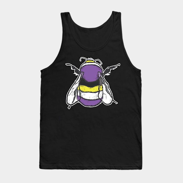 Nonbinary Bee Tank Top by theartfulscientist